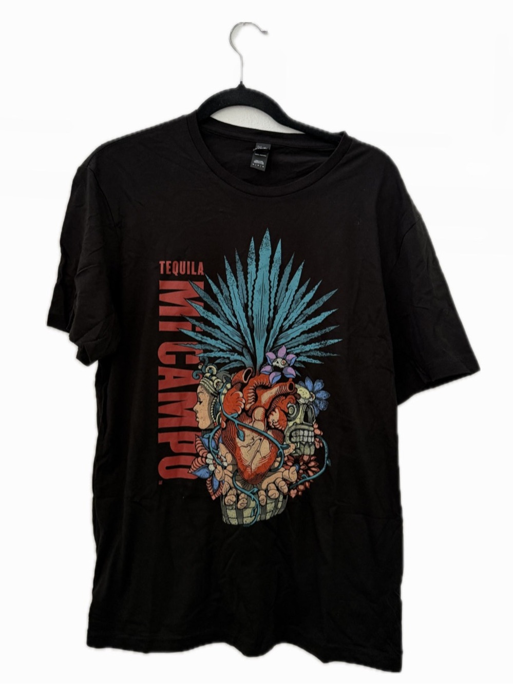 MI CAMPO TEQUILA DISTILLERY UNISEX M GRAPHIC T-SHIRT  BY RAÚL URIAS NWT